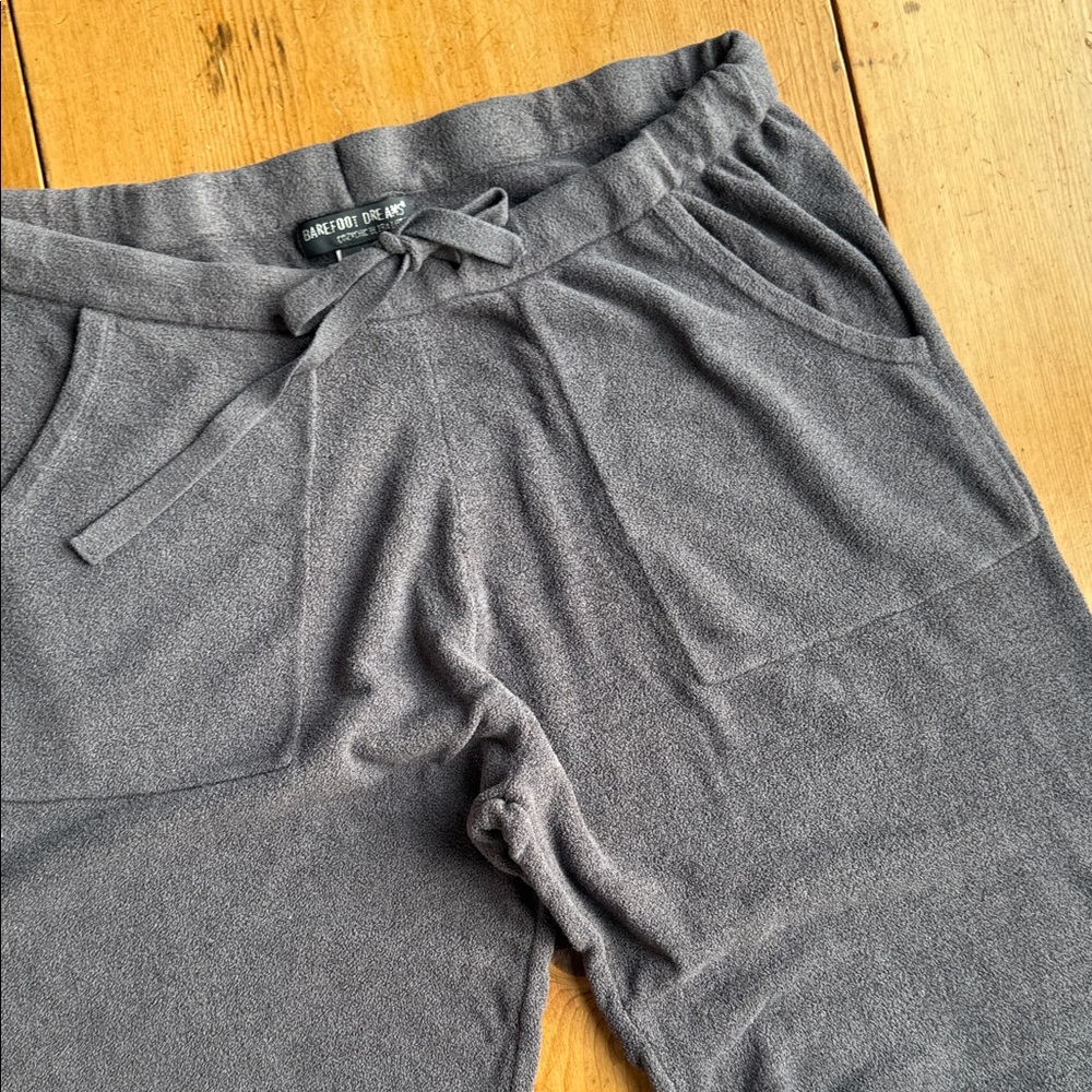Barefoot Dreams CozyChic Gray Women's full length Pants size Large EUC - Picture 6 of 8